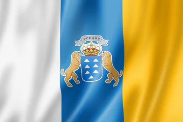 Photo sur Plexiglas les îles Canaries Canary Islands province flag, Spain