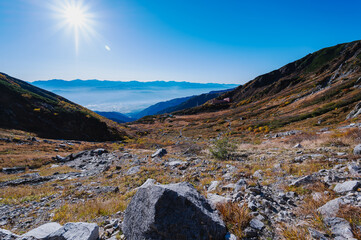 千畳敷カールを歩く