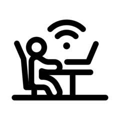 Work from home icon
