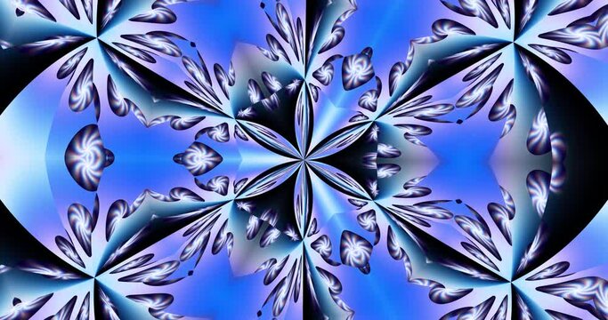 Flower kaleidoscope. Animated graphics template. Musical screensaver. Background for advertising, congratulations. 4K. Vj. Dj. Footage as a backing.