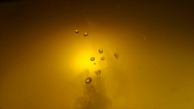 abstract water splashes in the fog slowmotion