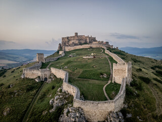 Fototapeta na wymiar View of Spis Castle in Spisske Podhradie, Slovakia