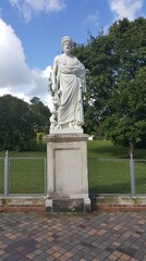 Skultpures in the castle park of Neustrelitz, Mecklenburg-Western Pomerania, Germany
