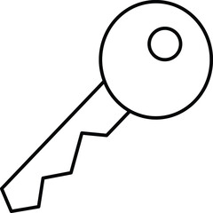 Key Isolated Vector icon which can easily modify or edit

