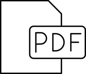 pdf file Isolated Vector icon which can easily modify or edit

