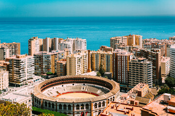 Malaga, Spain. Plaza de Toros de Ronda - bullring. La Malagueta is the bullring. © Great Brut Here
