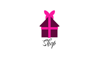 House of fashion retail store logo design template