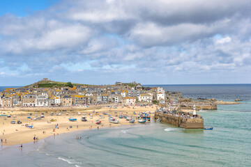 St Ives on the coast of Cornwall in England