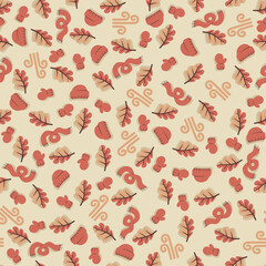 Oak leaves - repeat pattern