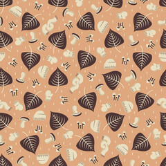 Poplar leaves - repeat pattern