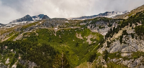 Beautiful alpine summer view at the famous Koelnbreinsperre, Maltatal, Kaernten, Austria