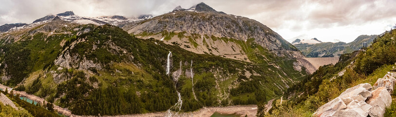 Beautiful alpine summer view at the famous Koelnbreinsperre, Maltatal, Kaernten, Austria