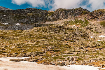 Beautiful alpine summer view at the famous Moelltaler Gletscher, Kaernten, Austria