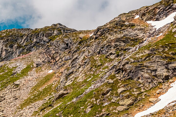 Beautiful alpine summer view at the famous Moelltaler Gletscher, Kaernten, Austria