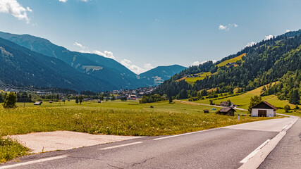 Beautiful alpine summer view near Rangersdorf, Kaernten, Austria
