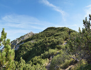 Fototapeta premium Wanderung Seewandköpfl - Wildalpjoch - Kaserwand 