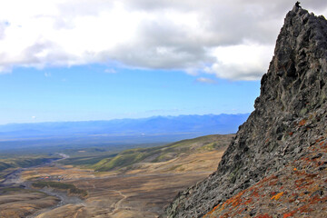 View from mount Camel. Kamchatka Peninsula, Russia