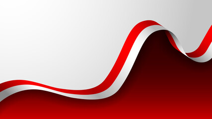 EPS10 Vector Patriotic Background with the colors of the flag of Indonesia. An element of impact for the use you want to make of it.