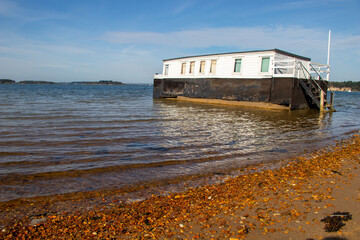 Boathouse on the sea