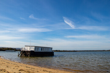 Boathouse on the sea