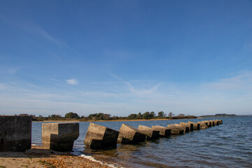 anti-tank defences in sea