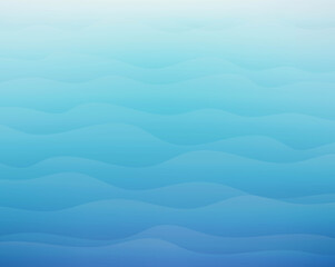 Blue Marine Backgrond With Line And Blur With Gradient Background, Vector Illustration