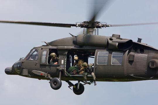 Austrian Air Force Bundesheer Sikorsky S-70 Black Hawk with special forces on board