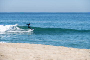 Soul surfer girl riding a wave