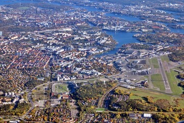 Landschaftspanorama aus der Luft