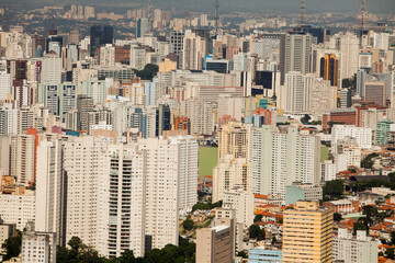Fototapeta premium SAO PAULO BRAZIL CITY AERIAL VIEW. High quality photo