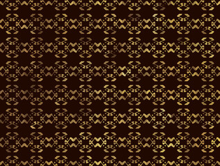 vector golden jewelry ornament on a dark background