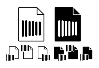 Loading by hatchs vector icon in file set illustration for ui and ux, website or mobile application