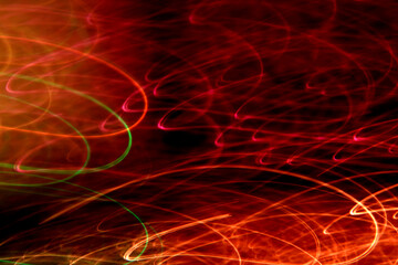 Vibrant Colours Neon Lines Digital Light Background