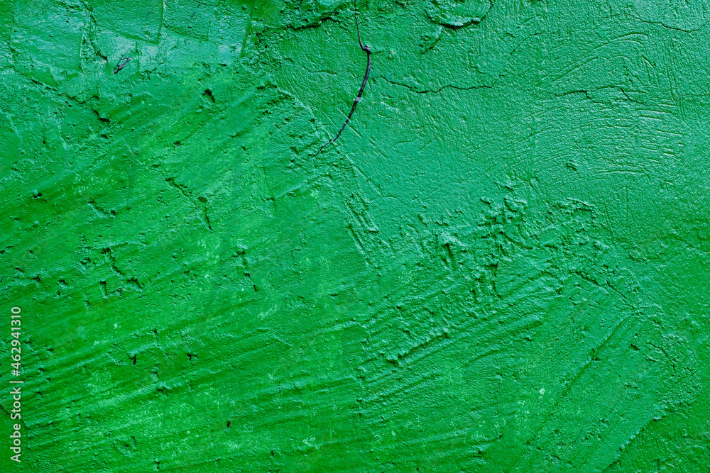 Poster stone wall with old green paint. background for design