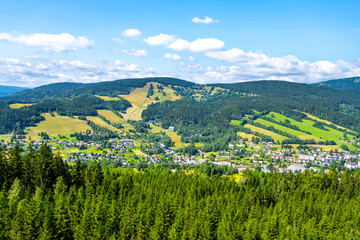 Rokytnice nad Jizerou valley in Giant Mountains, Krkonose National Park, Czech Republic