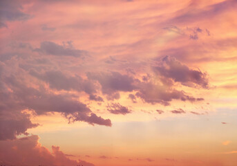 Fototapeta na wymiar Awesome clouds and sunset