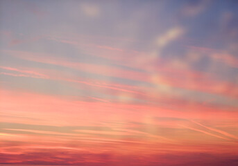 Awesome clouds and sunset