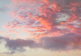 Awesome clouds and sunset