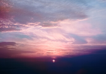 Awesome clouds and sunset