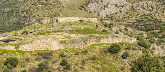 Fototapeta na wymiar Micenas Fort, Peloponnese, Greece