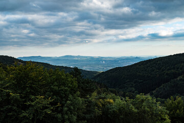 Fototapeta na wymiar beautiful czech nature countryside landscape