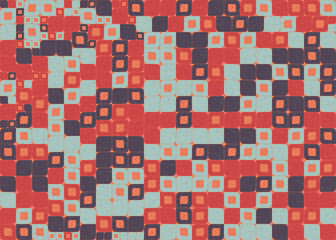 Abstract Geometric Pattern generative computational art illustration
