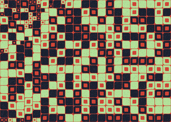 Abstract Geometric Pattern generative computational art illustration