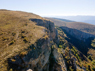 Aerial view of Rock Formation Stolo at Ponor Mountain, Bulgaria
