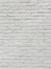 White brick wall texture.