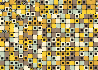 Abstract Geometric Pattern generative computational art illustration