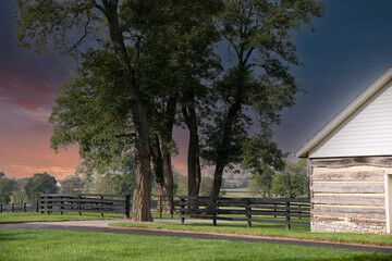 Rural Kentucky farmlands