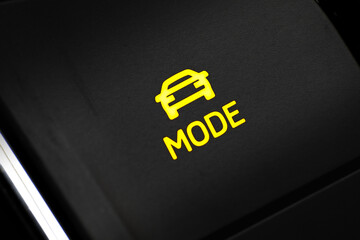 .driving mode selection button car interior - Image
