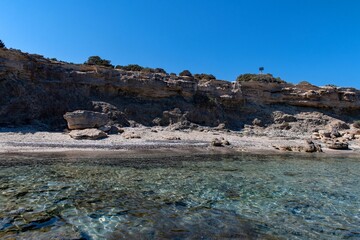 Fototapeta premium Die Blaue Lagune im Akamas Nationalpark, Region Paphos auf Zypern