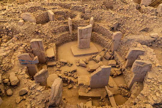 Gobeklitepe in Sanliurfa. The Oldest Temple of the World. Gobekli Tepe is a UNESCO World Heritage site.
